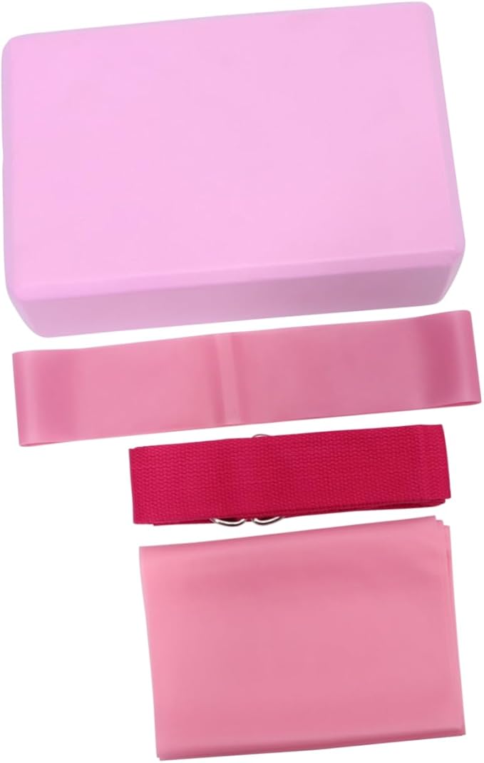 Yardwe Yoga Kit Latex Pull Towel Stretch Band Resistance Ring Yoga Tool Kit for Home Travel