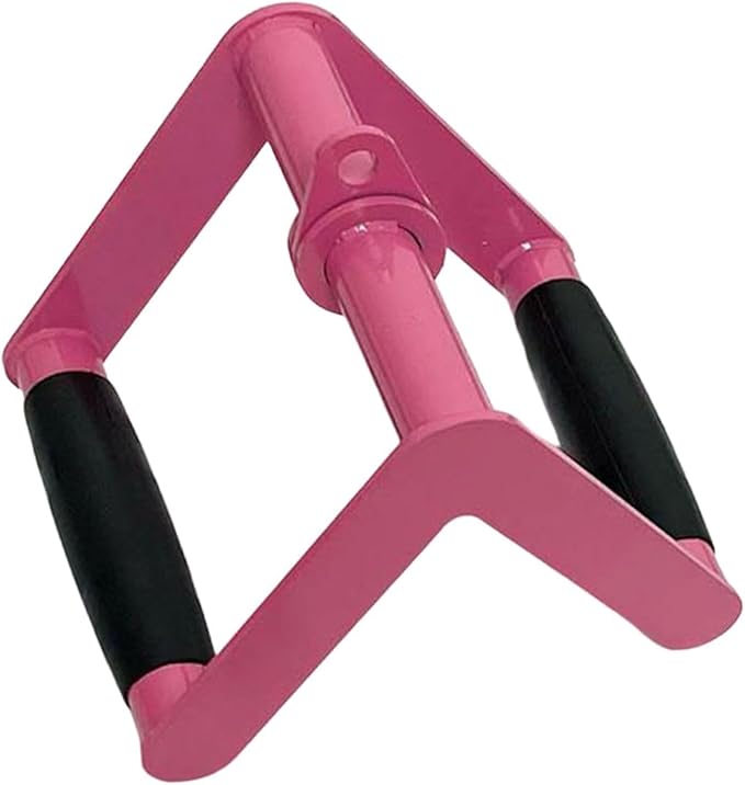 pistro V Bar Cable Attachment for LAT Pulldown & Rows - Steel & TPE Double Handle (18cmx15cm/7.1" x5.9) - Home & Gym Strength Training Equipment