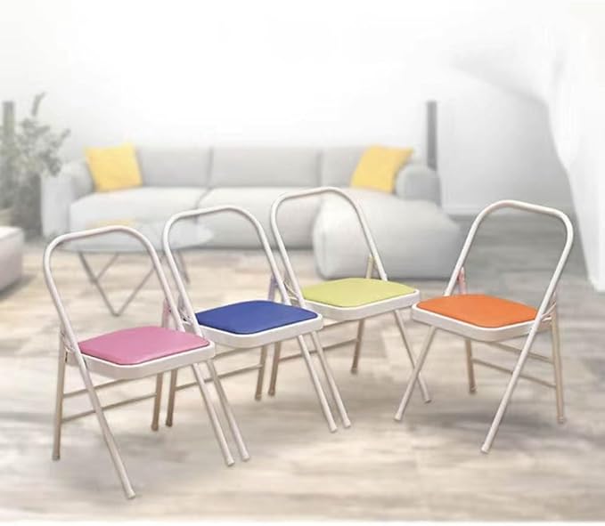 Iyengar Yoga Chair,Pilates Chair,Yoga Inversion Chair,Backless Yoga Chair Prop,Home Exercises Reinforced Design, Pink-82cm×45cm