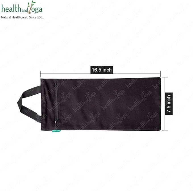 SoulGenie HealthAndYoga™ Yoga Sand Bags - Double Bag with Inner Waterproof Bag - Prop for Adding Weight and Support (Blue)