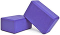 YogaAccessories High Density and Lightweight Foam Yoga Blocks - Strength and Flexibility Aid (Set of 2)