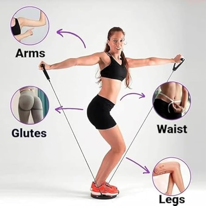 Waist Sculptor, 2026 New Waist Sculptor Twister, Waist Twister Machine Exercise with Arm Bands, Body Shaping Waist Sculptor Twist with Drawstring and Foot Massage for Exercise, Legs, Buttocks, Hip