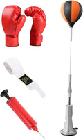 Boxing Reaction Ball Adjustable Hand Eye Coordination Training with Air Pump Punch Practice Workout Punching Ball Boxing Gear