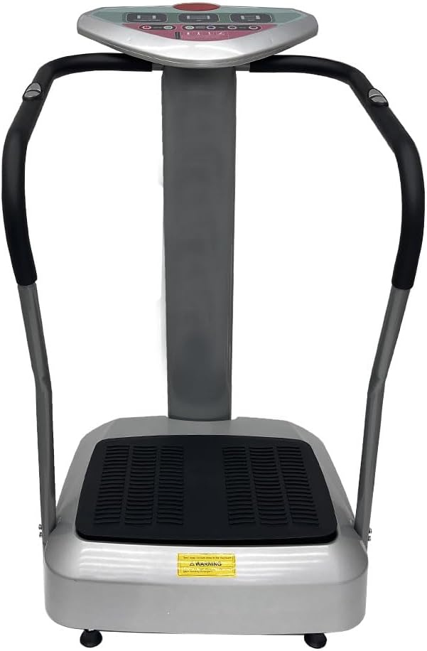 INTSUPERMAI Vibration Plate Exercise Machine with Handles, 110V 200W Whole Body Vibration Platform Exercise Machine, Whole Body Vibration Plate with Adjustable Speed Max 330lbs Capacity