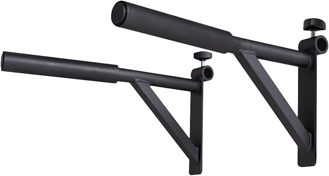Rep Fitness Dip Bar Attachment | Home Gym Equipment | Pull Up Bar Accessory | Strength Training Attachment for PR-1000 Stationary Rack | Parallettes Bars | Power Tower Add-On | Calisthenics Gear