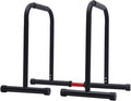 Dip Bar Heavy Duty Dip Stands Adjustable Fitness Workout Parallel Bars for Tricep Dips, Pull-Ups, Black, 440 LBS Loading Capacity