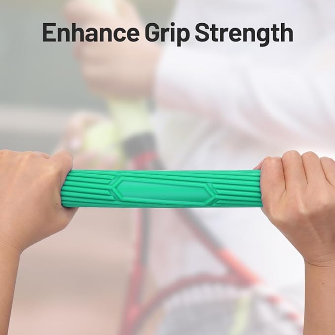 Inspack Flex Tennis Elbow Therapy Bar, Flexbar Treatment, Grip Strength Trainer, Therabars Flex Bars Physical Tendonitis, Wrist, Pain Relief, Forearm Strengthener Hand Exercise, Resistance Twist 25lb 15lb 10lb