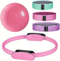 Pilates Essentials Kit for Women, Better Me Pilates Kit, 5-Piece Better Me Pilates Essentials Kit for Women, Booty Bands for Working Out Glutes Yoga Ball, Sculpt and Strengthen for Womens
