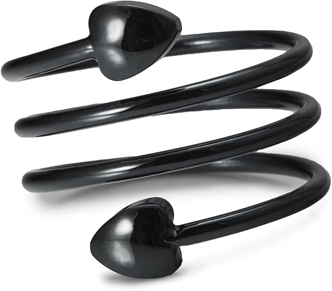 Copper Rings for Women, 99% Pure Copper Adjustable Black Magnetic Ring, Fashion Jewelry Present (0139B)