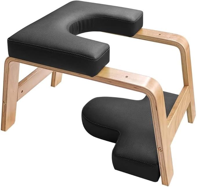 Yoga Headstand Bench Stool - Meditation Chair for Adults, Handstand Support, Pilates Auxiliary Chair, Yoga Practice Aid for Stability and Comfort
