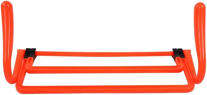 EVTSCAN 5Pcs Football Soccer Training Adjustable Hurdles Agility Speed Training Equipment Orange