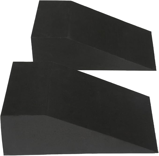 2 Pack Incline Squat Wedge Blocks - Non-Slip Heel Elevated Squat Wedge Boards - Versatile Calf Stretcher Slant Boards Ramp for Yoga, Pilates, Weightlifting, Strength Training & Home Gym Fitness