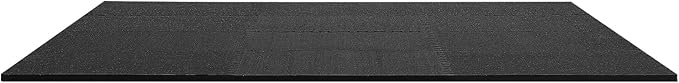 VEVOR 0.79Inch 48sq.ft 12 Tiles Gym Flooring for Home Gym, Rubber Top with High Density EVA Foam, 24 x 24In Gym Floor Exercise Equipment Mats, Interlocking Gym Mats, Puzzle Workout Mats, Black & Gray