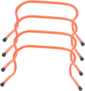 GALPADA 4pcs Speed Hurdles Set 15cm Plastic Agility Track Hurdles for Football Basketball Training Youth Sports Conditioning Equipment