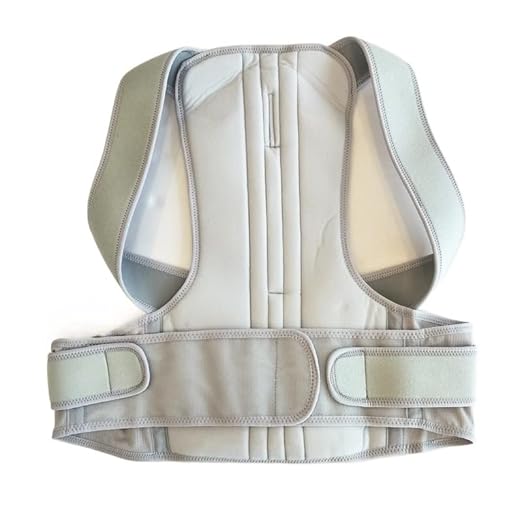 MBROS Adjustable Posture Corrector Lumbar Back Support Brace Breathable Deportment Corset for Spine Back Stretcher Orthopedic Back (Color : Black, Size : M)