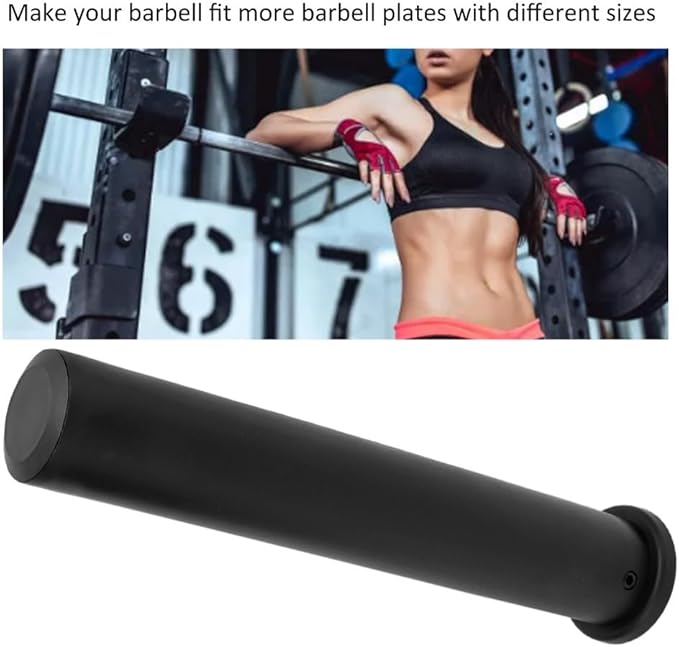 PP Adapter Sleeve - Converts 1" Standard to 2" Weight Plate Posts (25mm to 50mm) with Hex Wrench, for Barbell Curl Bars & Strength Training Equipment