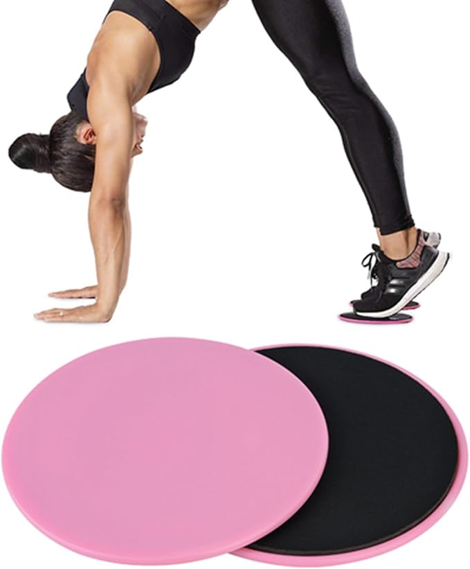Core Sliders for Working Out, 4PCS Dual Sided Exercise Gliding Discs Use on Carpet or Hardwood Floors, Fitness and Home Exercise Equipment
