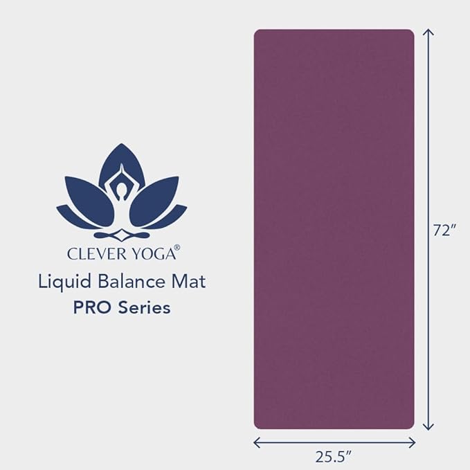 Premium Clever Yoga Mat - Extra Long Yoga Mat Suitable For All Yoga Types - Workout Mat For Home Or On The Go - Includes Our Perfect Fit Mat Bag