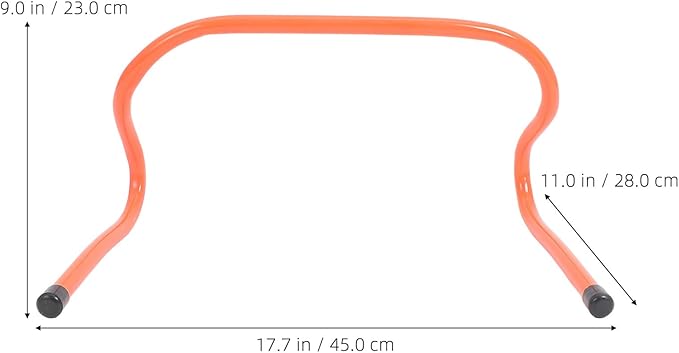 SUPVOX 2pcs Plastic Agility Speed Hurdles 23cm for Soccer Football Training Equipment Youth Athletic Practice
