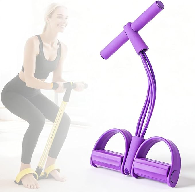 21 Fitness Resistance Bands with 4 Tube Pedal Ankle Puller, 2026 New Multifunction Elastic Yoga Resistance Band for Home Gym Use
