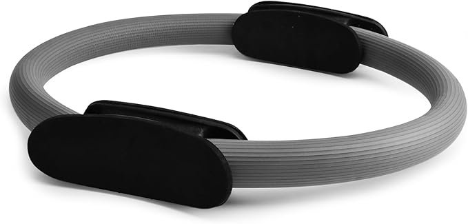 15" Pilates Ring, Dual-Grip Pilates Ring Lightweight Circle Yoga Rin-g for Enhance Thigh and Arm Strength, Body Exercise Tool for Home Gym