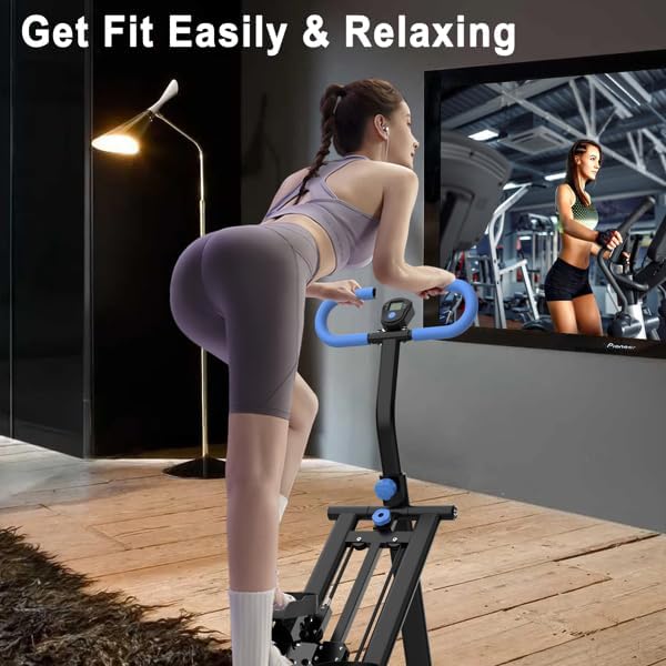 Stair Stepper Mini Stepper, Vertical Climber Machine for Home Full Body Workout, Adjustable Handlebar, Stable Non-Slip Frame, Home Climber, Aerobic Stepper, Fitness Stepper