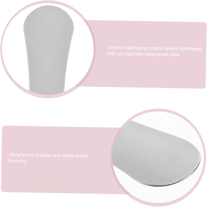 FRCOLOR Stainless Steel Eyelid Shield for Salon Use Eyeliner Washing Guard Sturdy Eyelid Protection Plate