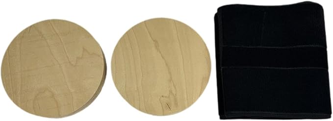 Rotating Discs Twisting Board for Pilates Reformers - Wooden Rotator Discs for Core Training, Balance Exercise, Physical Therapy, Compact 7.87x5.91x3.15 inch