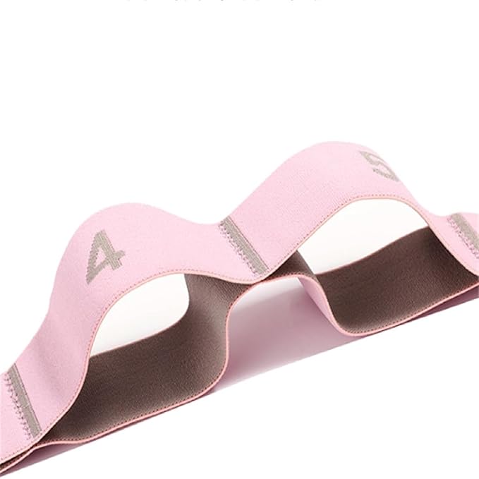 Fitness Resistance Band for Stretching and Yoga, Number Stretch Resistance Band with Clear Markings, 8,10,12-Section Elastic Training Bands for Stretching, Yoga, Pilates