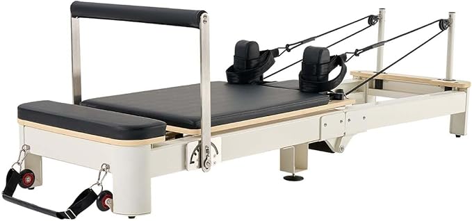 VEVOR Pilates Reformer Machine, Pilates Workout Equipment for Home Gym Studio Use, Pilates Reformer with Sitting Box and Jumpboard，fit for Beginners & Advanced Users
