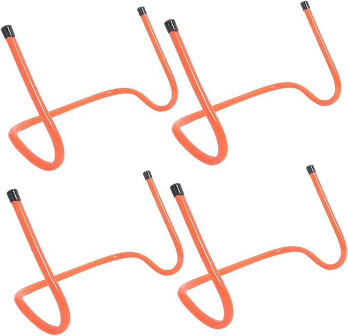 4pcs Plastic Agility Hurdles 15cm Speed Training Equipment for Soccer Football Track Agility Drills Sports Hurdle Set