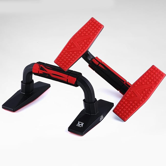 H-shape Push-up Bars Pair, Rubber Push-up Stands for Arm Strength Training, Chest and Ab Workout Equipment for Home Gym Fitness