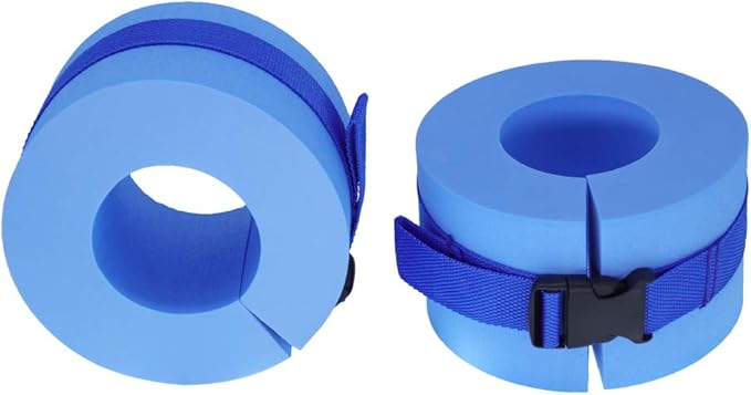 Water Aerobics Float Ring/Belt to Workout Ankles Arms for Swim Fitness Training (Set of 2)