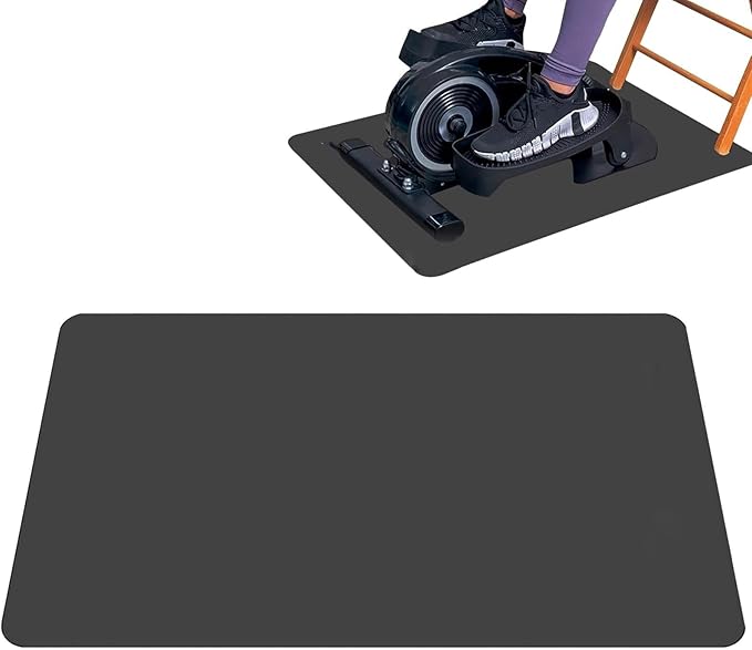 Exercise Bike Trainer Mat, Exercise Equipment Protective Floor Mat for Under Stationary Bike, Spin Bike, Fitness Equipment