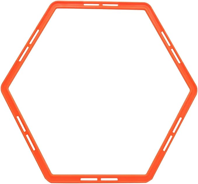 Compatible for 60cm Hexagon Agility Rings Training Ladder Speed Hurdles Soccer Basketball Rugby Gym Equipment