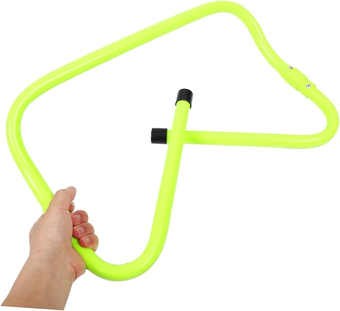 Adjustable Boys and Girls Speed Hurdle PVC Plastic Agility Training Equipment for Soccer Green for Outdoor Footwork and Strength Exercises