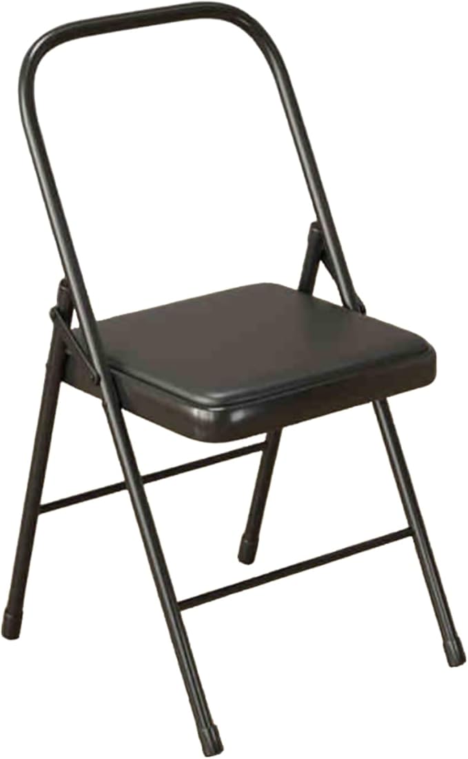 Yoga Chair,Double Beam Pilates Chair,PU Seat Surface Comfortable and Soft,for Home Office Dining Indoor Outdoor