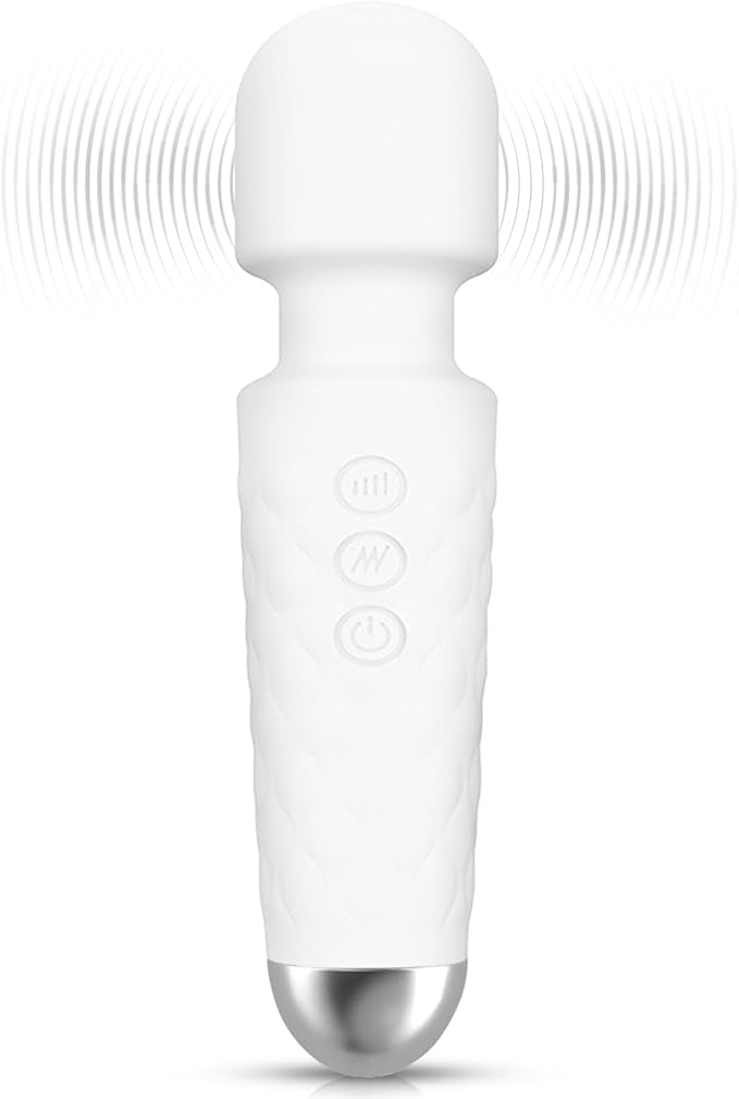Mini Portable Massager - Lightweight Design for Anytime, Anywhere Fatigue Relief. Suitable for Neck, Shoulders, Back, and Legs (White)