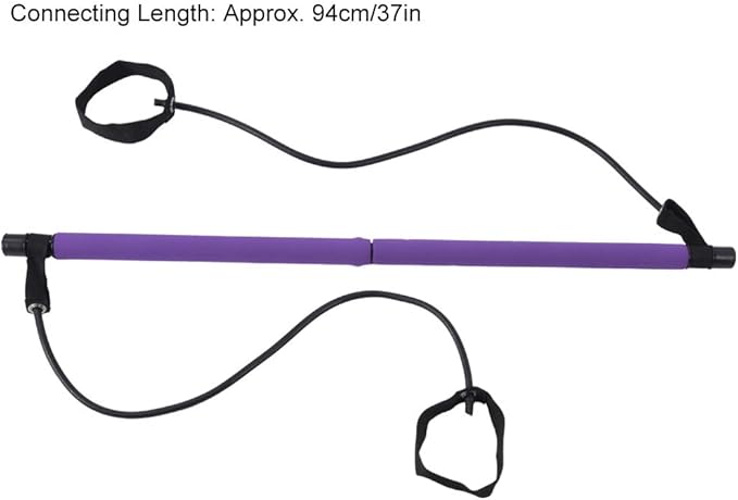 ZJchao Pilates Stick Yoga Band, Portable Fitness Sport Training Elastic Bands Exercise Fitness Equipment for Women & Men Home Gym Yoga Pilates