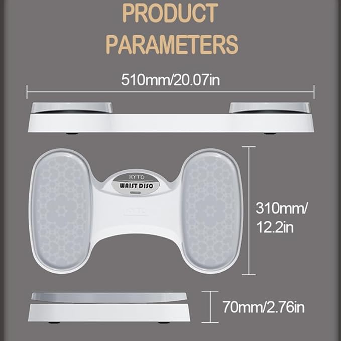 Waist Twister Disc Exercise, Ab Twist Board, Abs Workout for Slim Waist and Core Ab Exercise, Noiseless Home Gym Equipment for Women Men
