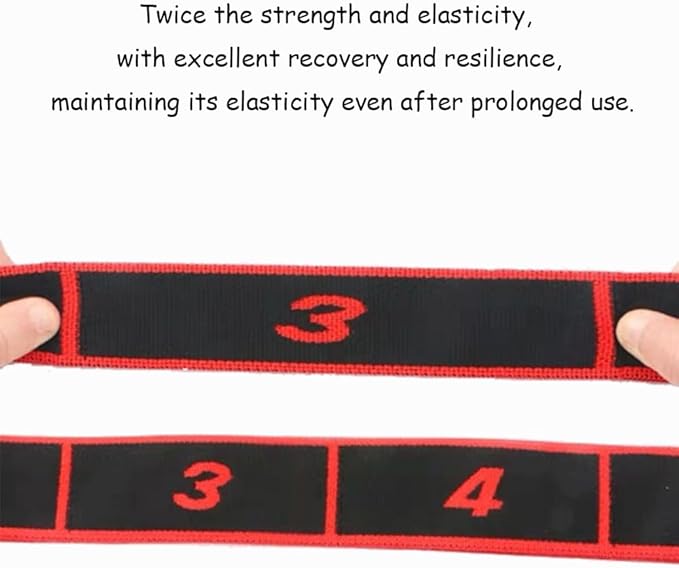 Fitness Resistance Band for Stretching and Yoga,Number Resistance Band,Fitness Resistance Bands with Numbers,Fitness Resistance Bands Numbered,Divided Into Different Tiers/Levels.