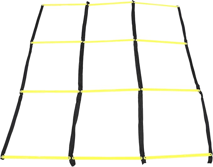 Kisangel Football Ladder: Nine-Square Agility Ladder for Soccer Training - Athletic Speed Training Tool for Footwork - Football Agility and Fitness Workouts Supply