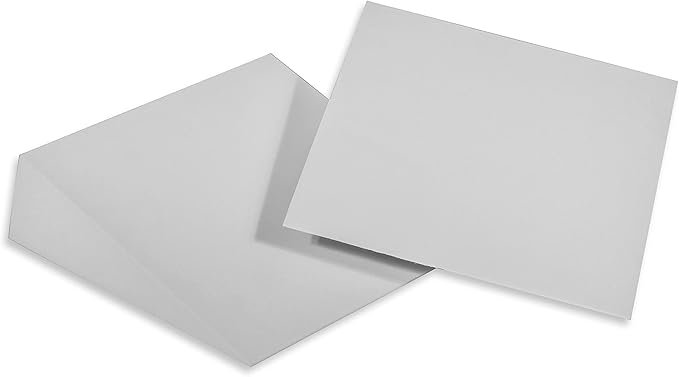 12" Foam Incline Stretch Wedge - Set of 2 - by Trademark Innovations (Dove Gray)