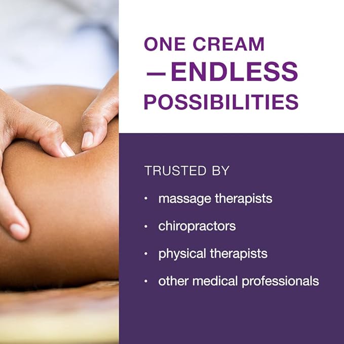 Free-Up-Professional Massage Cream, Fragrance-Free, Great Glide, Lubricity, Tissue Perception, Perfect for Physical Therapy, Massage Versatile, Non-Greasy, 8 Oz Tube, Made in The USA