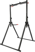 Bepritm Power Tower Pull Up Dip Station, Triangular Power Tower Foldable Pull Up Bar Station, Adjustable Height Multifunction Workout Pull Up Tower for Home Gym Strength Training Equipment