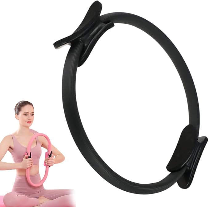 Magic Pilates Ring Fitness Circle, 2025 Upgrade Pilates Ring Fitness Trainer, Women Pilates Magic Circle Equipment with Dual Padded Handles for Toning Arms Workout
