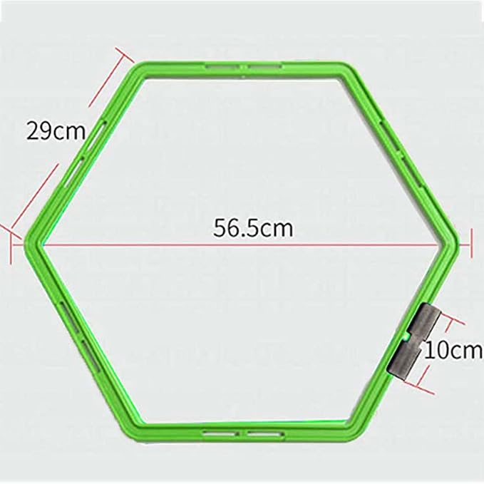 Hexagon Agility Ring Training Circle Ring Speed Agility Ladder Physical Training Ring Football Footwork Trainer Hurdles Agility Ladder Fitness Equipment Multicolor Training Ring 3Pcs