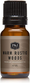 P&J Trading Fragrance Oil for Diffusers for Home - Warm Rustic Woods 10ml Fragrance Scents for Candle Making - Soap Making Supplies & Car Diffuser Scents