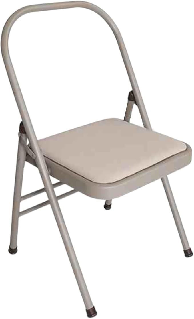 Yoga Chair,Thickened Frame, Comfortable PU Seat Pilates Chair,for Balance Handstand,Flexibility and Strength Training(Color1)