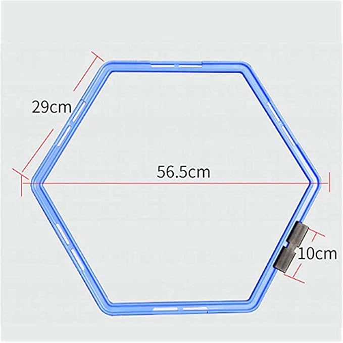 Hexagon Agility Ring Training Circle Ring Speed Agility Ladder Physical Training Ring Football Footwork Trainer Hurdles Agility Ladder Fitness Equipment Multicolor Training Ring 3Pcs